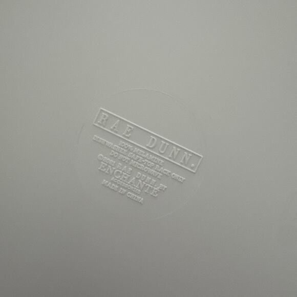 Rae Dunn Melamine BACKYARD Dinner Plates 10" Set of 4 Farmhouse Country - Picture 7 of 9